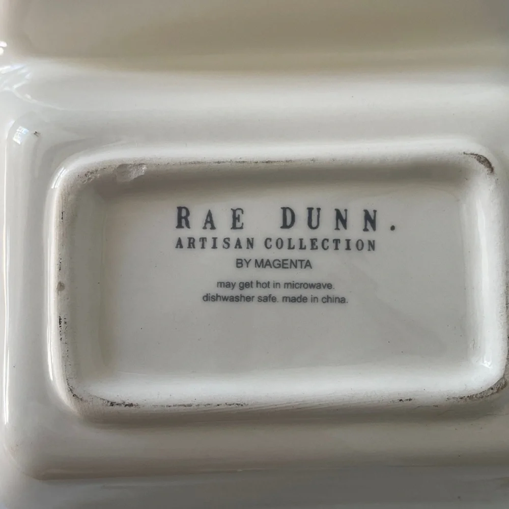 Rae Dunn Naughty Nice Divided Dish - Picture 4 of 4